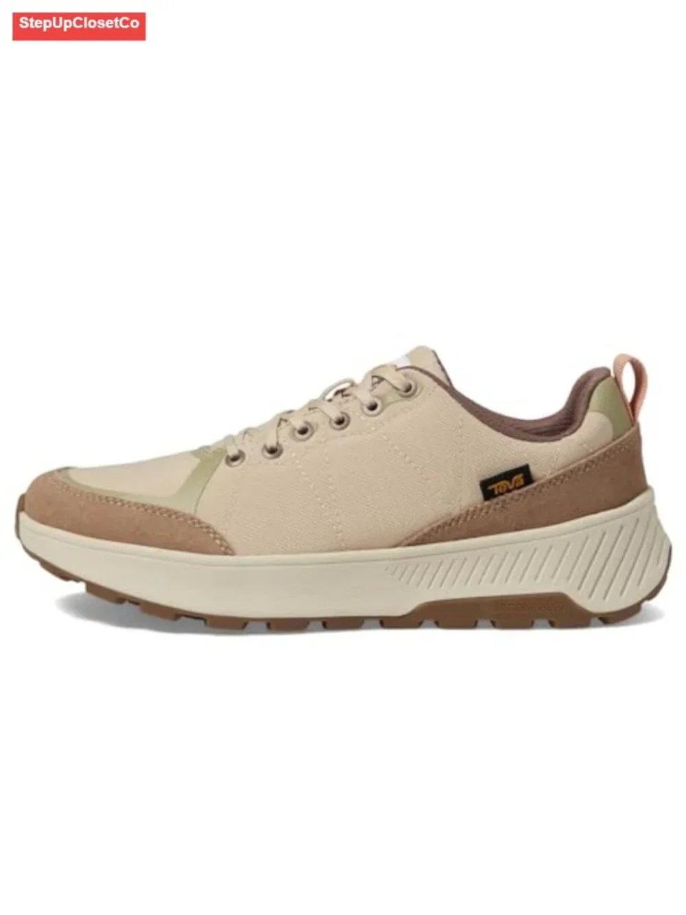 Women's Recycled Polyester Lace-Up Hiking Sneakers Lightweight